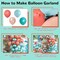 Tropical Balloon Garland Arch Kit (Blue Green Orange) 18 Inch / 10 Inch / 5 Inch